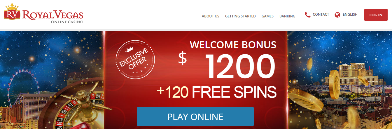 Royal Vegas Casino Welcome Bonus