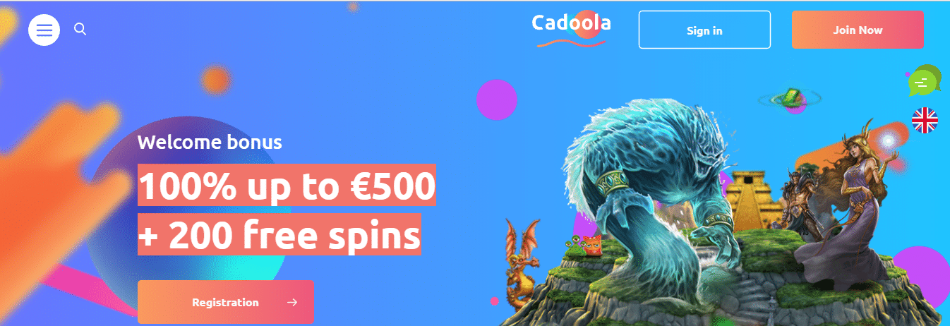 Cadoola Casino Welcome Bonus